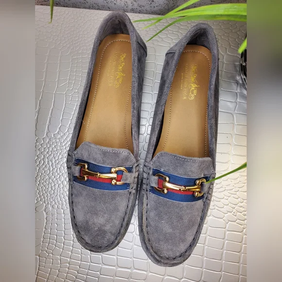 Coach And Four Romeo NWOB Driving Loafer Grey Size 10M - Picture 4 of 12